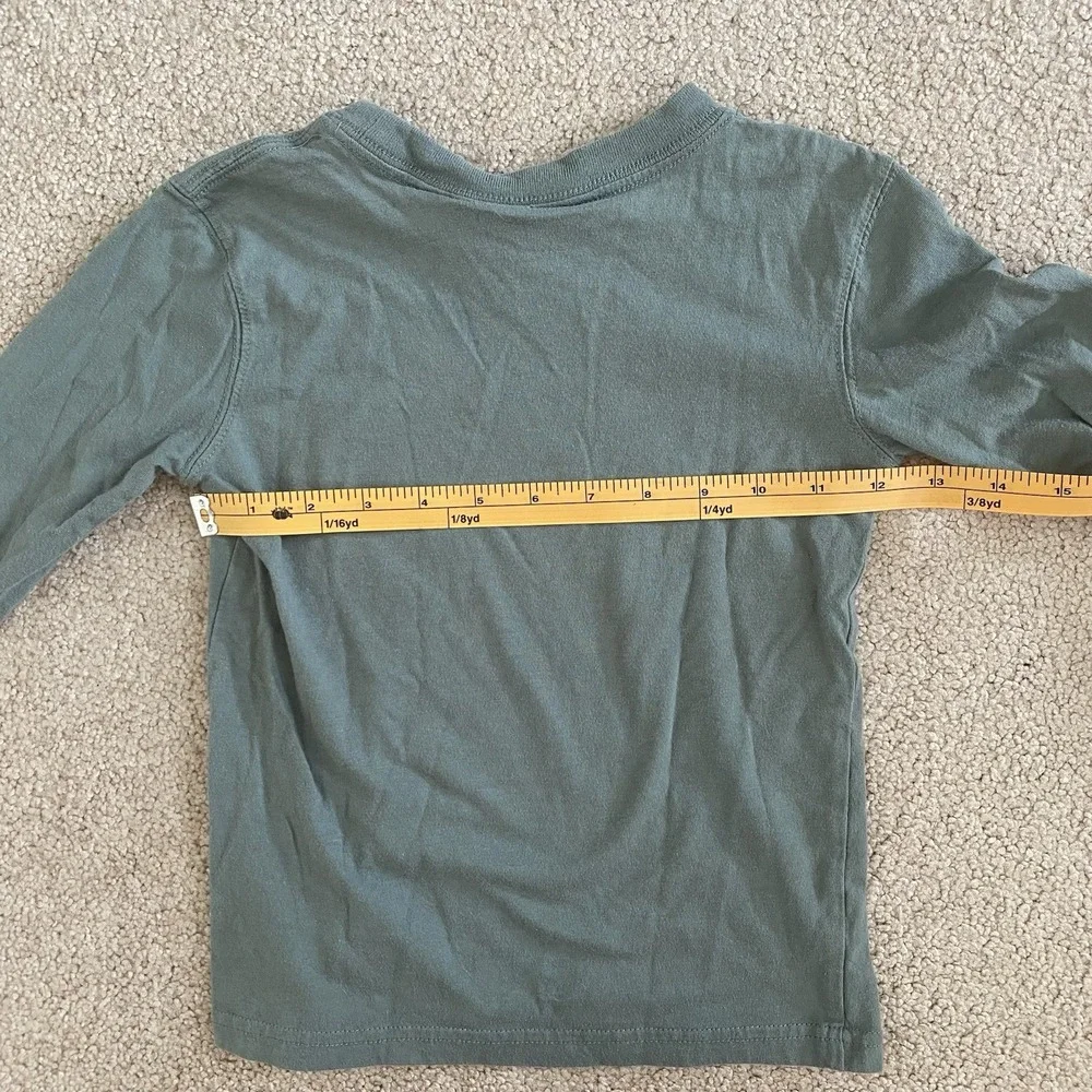 Cotton On Kids Ice Cube Graphic T-Shirt Kids Size 4 Olive Green Long Sleeve